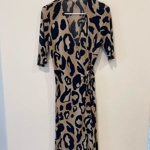 Super flattering stretch wrap dress